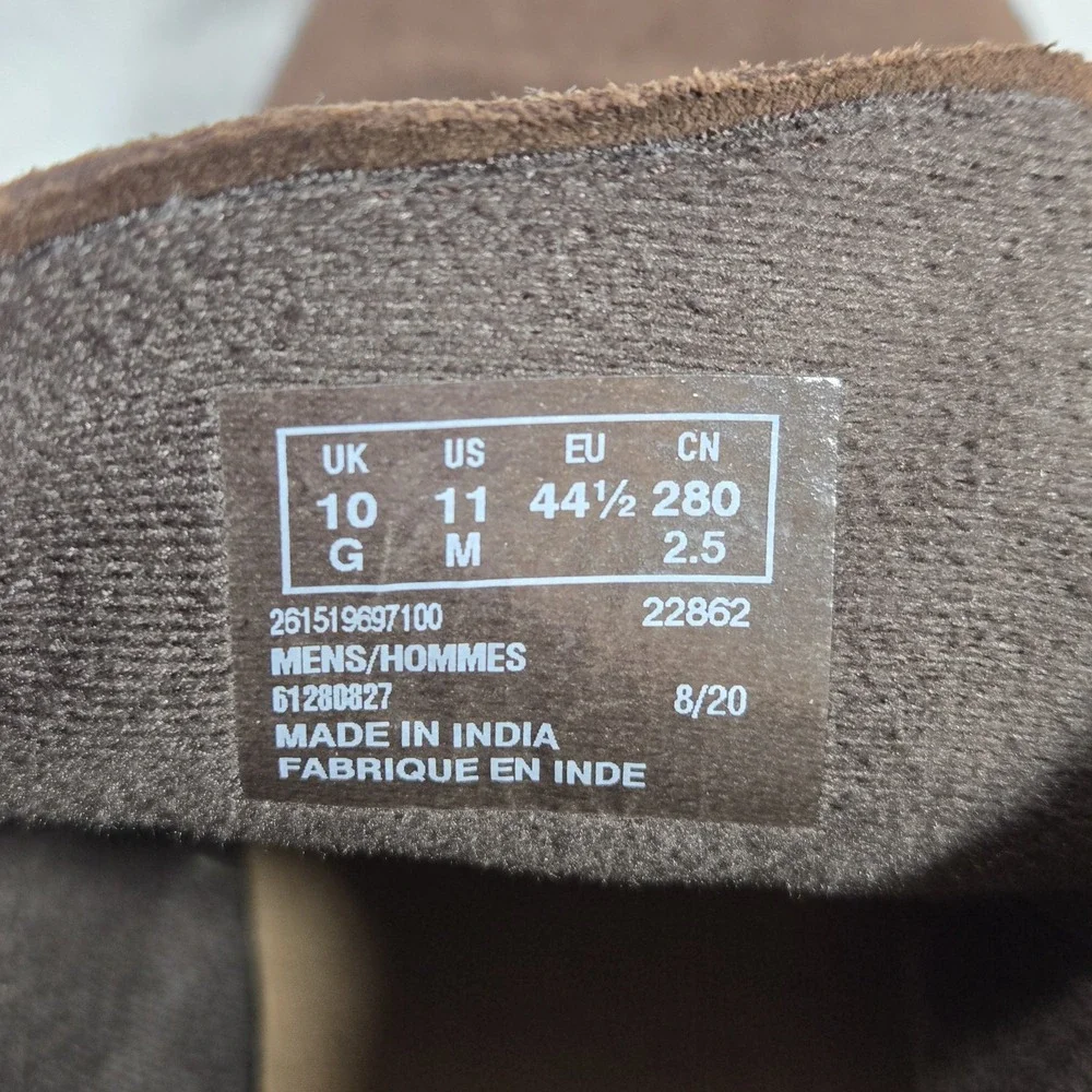Collection By Clarks Lace Up Chukka Boots Suede Mens Size 11 Color Brown EUC
